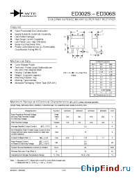 Datasheet ED303S-T3 manufacturer WTE