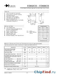 Datasheet ED606CS-T3 manufacturer WTE