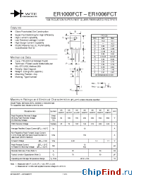 Datasheet ER1001AFCT manufacturer WTE