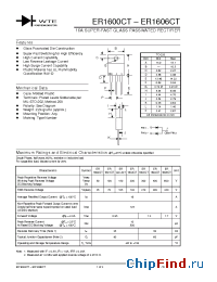 Datasheet ER1600CT производства WTE