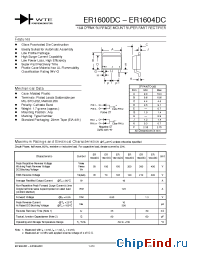 Datasheet ER1600DC manufacturer WTE