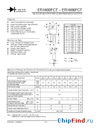 Datasheet ER1602FCT manufacturer WTE