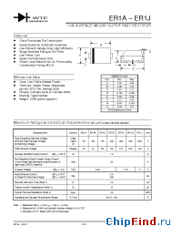 Datasheet ER1A manufacturer WTE