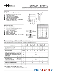 Datasheet ER801D-T3 manufacturer WTE