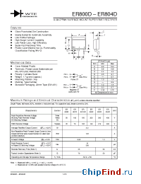 Datasheet ER804D-T3 manufacturer WTE