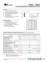 Datasheet FR2A-T3 manufacturer WTE