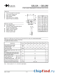 Datasheet GBJ2D manufacturer WTE