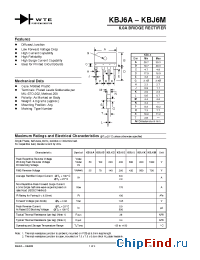 Datasheet KBJ6K manufacturer WTE