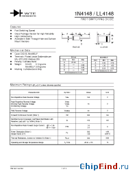 Datasheet LL4148 производства WTE