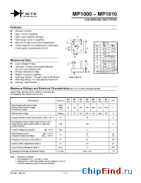 Datasheet MP1004 производства WTE