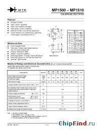 Datasheet MP1508 manufacturer WTE