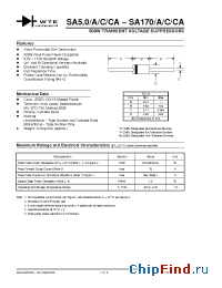 Datasheet SA45-TB manufacturer WTE