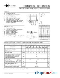 Datasheet SB10100DC-T3 manufacturer WTE