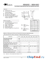 Datasheet SB8100D-T3 manufacturer WTE