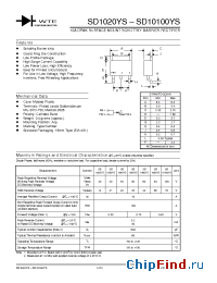 Datasheet SD1020YS-T3 manufacturer WTE
