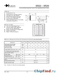 Datasheet SR28-T1 manufacturer WTE