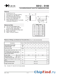 Datasheet SS18-T3 manufacturer WTE