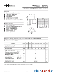 Datasheet W005G manufacturer WTE