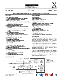 Datasheet X1228-2.7 manufacturer Xicor