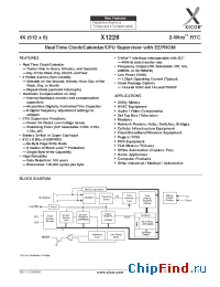 Datasheet X1228S14-2.7A manufacturer Xicor