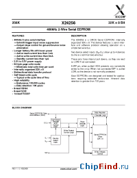 Datasheet X24256-2.5 manufacturer Xicor
