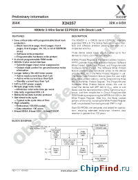 Datasheet X24257S8I-2.5 manufacturer Xicor