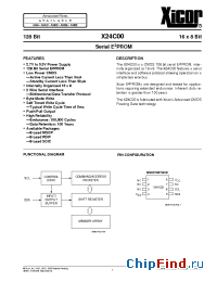 Datasheet X24C00PM-2.7 manufacturer Xicor
