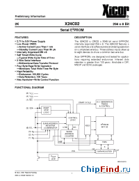 Datasheet X24C02 manufacturer Xicor