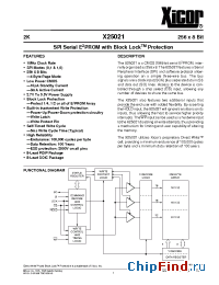 Datasheet X25021PI manufacturer Xicor