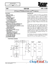 Datasheet X25128SM-2.7 manufacturer Xicor