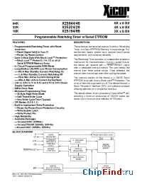 Datasheet X25646S14I-2.7 manufacturer Xicor