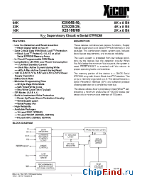 Datasheet X25648S14I-1.8 производства Xicor