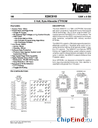Datasheet X28C010D-20 manufacturer Xicor