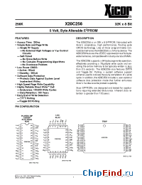 Datasheet X28C256EMB-20 manufacturer Xicor