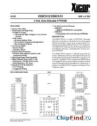 Datasheet X28C512PMB-90 производства Xicor