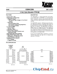 Datasheet X28HC256 manufacturer Xicor
