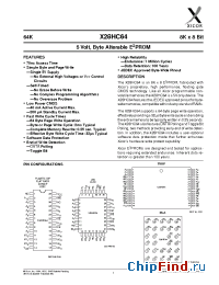 Datasheet X28HC64-60 manufacturer Xicor