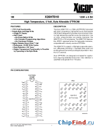 Datasheet X28HT010 manufacturer Xicor