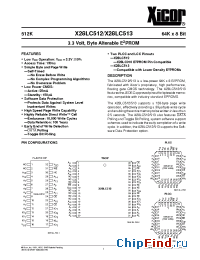 Datasheet X28LC512TI-20 manufacturer Xicor