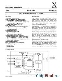 Datasheet X4283-4.5A manufacturer Xicor