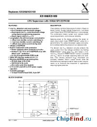 Datasheet X5168V14-2.7 manufacturer Xicor