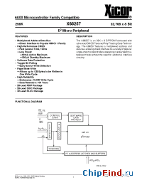 Datasheet X68257 manufacturer Xicor