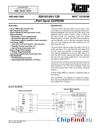 Datasheet X84129S14I-1.8 manufacturer Xicor