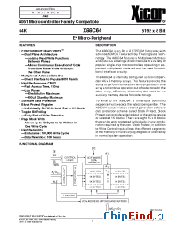 Datasheet X88C64I manufacturer Xicor