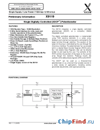 Datasheet X9119TB15-2.7 manufacturer Xicor