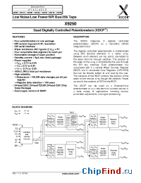 Datasheet X9250TB24 manufacturer Xicor