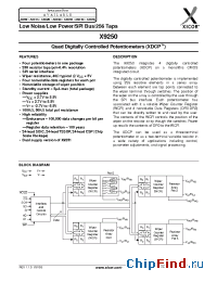 Datasheet X9250UV24I manufacturer Xicor