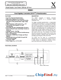 Datasheet X9261TB16I-2.7 manufacturer Xicor