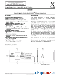 Datasheet X9269-2.7 manufacturer Xicor