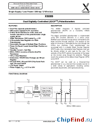 Datasheet X9269TV24-2.7 manufacturer Xicor